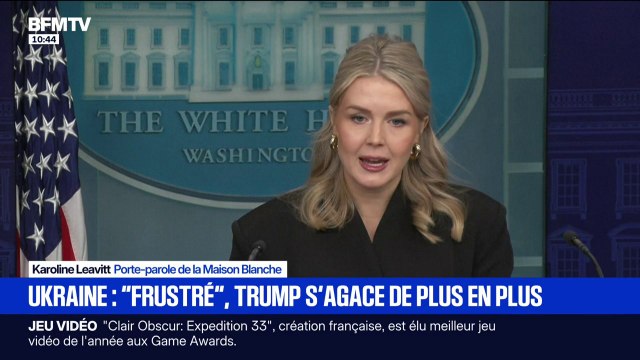 Ukraine: Nous ne savons toujours pas si une paix véritable peut-être instaurée , déclare Karoline Leavitt, porte-parole de la Maison Blanche