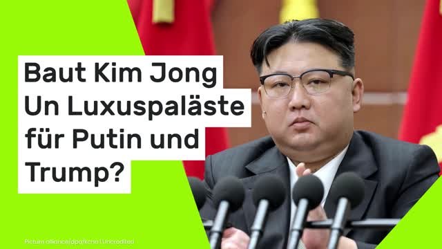 Satellitenbilder aus Nordkorea: Baut Kim Jong Un Luxuspaläste für Putin und Trump?