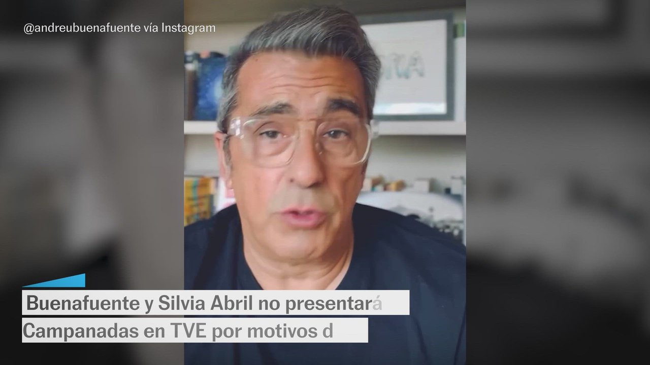 Buenafuente anuncia que no presentará las Campanadas en TVE por motivos de salud