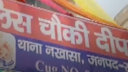 संभल: हिंसा के पत्थरों से बना दी पुलिस चौकी