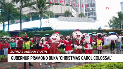 Gubernur Pramono Anung Resmi Buka Christmas Carol Colossal di Bundaran HI | JMP