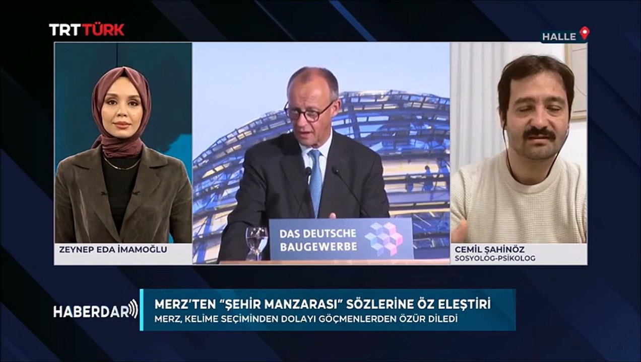 Siyasette kullanilan dil ve söylemler, Merz özür diledi (TRT Türk, Haberdar 11.12.2025)
