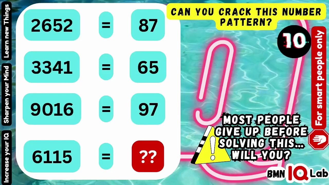 Can you crack this number pattern? 🤯