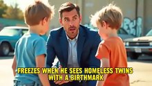 Emotional Reunion: Homeless Twins With Millionaire’s Birthmark Ask, “Are You Our Father?” | Viral Story 2025