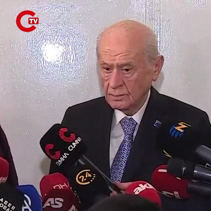 MHP Genel Başkanı Devlet Bahçeli ve DEM Parti heyeti açıklama yapıyor.