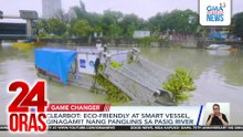 Clearbot - Eco-friendly at smart vessel, ginagamit nang panglinis sa Pasig River | 24 Oras
