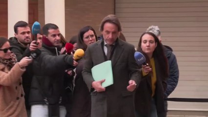 Imagen de la llegada de José Manuel Cuenca a los juzgados de Catarroja (Valencia)