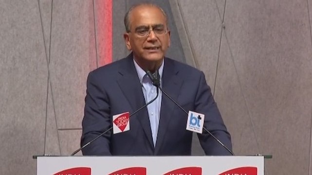 Aroon Purie rings NSE bell, says it's for next chapter of India, India Today Group