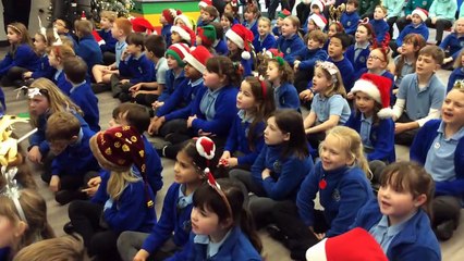 Pupils at St Mary’s CofE Primary School and Nursery in Writhlington, Radstock, perform virtual Christmas song