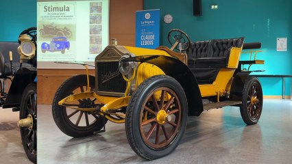 &Agrave; Saint-Chamond une voiturette de 1907 rena&icirc;t avec les &eacute;tudiants