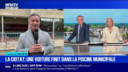 Pour faire sortir le véhicule de la piscine de La Ciotat, la mairie envisage de "mettre des grosses bouées pour mettre en flottaison la voiture"