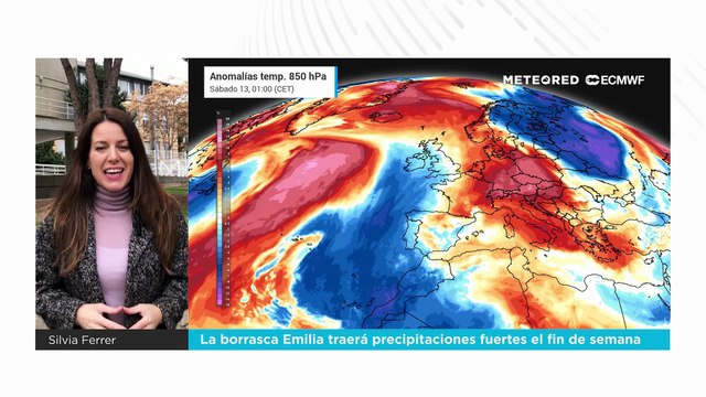 La borrasca Emilia traerá precipitaciones fuertes el fin de semana
