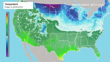 The country will be sharply divided in terms of temperatures this weekend.