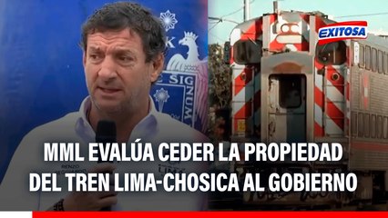 Renzo Reggiardo: MML evalúa ceder la propiedad del tren Lima-Chosica al Gobierno