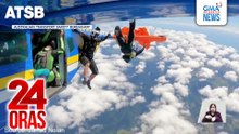 Reserved parachute ng skydiver, sumabit sa pakpak ng eroplano | 24 Oras