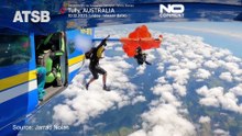 Skydiver dangles at 4,500 metres after parachute catches on plane’s tail