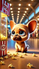 Popcorn DISASTER! Cute Dog Cries Until This Happens...❤️🍦