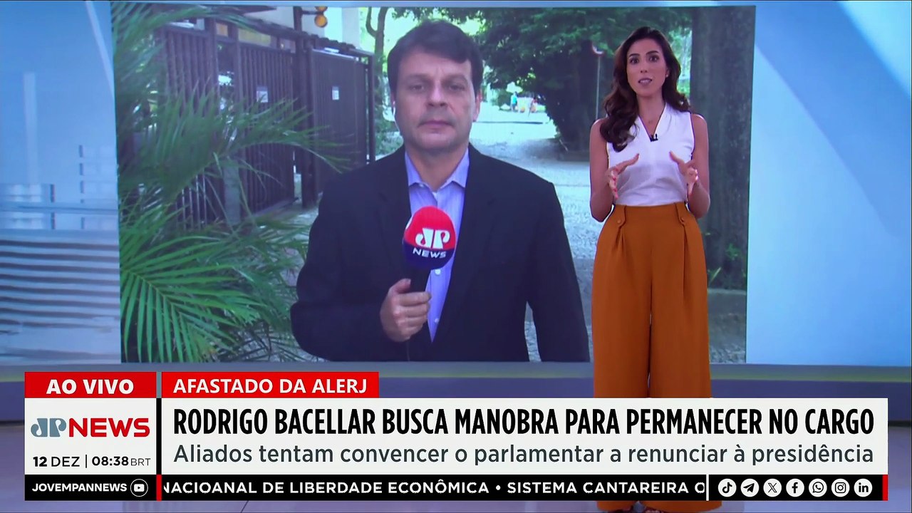 Caso Bacellar: Defesa tenta evitar renúncia na Alerj