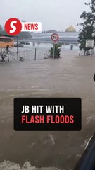Storm havoc in JB: Floods sweep city, stage topples