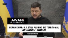 Ukraine war: U.S. still pushing big territorial concessions - Zelensky