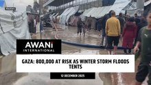 Gaza: 800,000 at risk as winter storm floods tents