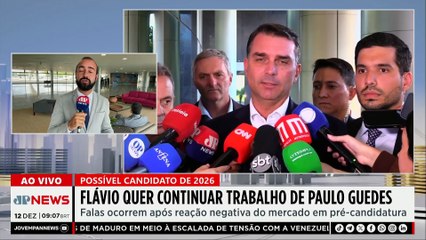 Flávio Bolsonaro promete seguir passos de Paulo Guedes