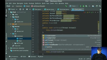 Client-server chat development part 1