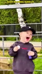 Other baby blowing bubbles 💭 👀🤧😍🤯😘 _shorts _trollface _usa _fun