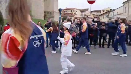Il passaggio della fiamma olimpica da Prato