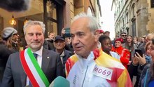 La fiaccola olimpica a Lucca