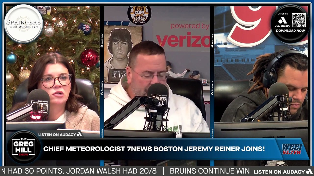 Snow for the game? Chief Meteorologist 7NEWS Boston Jeremy Reiner Joins! Curtis vs. Reiner!