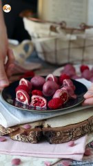Como fazer franui de framboesa com chocolate branco e chocolate rubi?