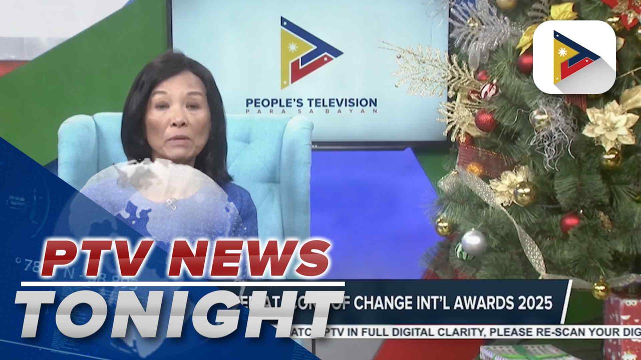 PTV recognized at Icons of Change Int’l Awards 2025; PTV News anchor Charms Espina also recognized at Icons of Change Int’l Awards