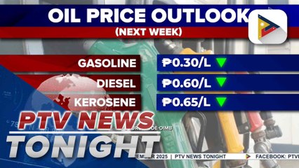 Oil price rollback expected next week
