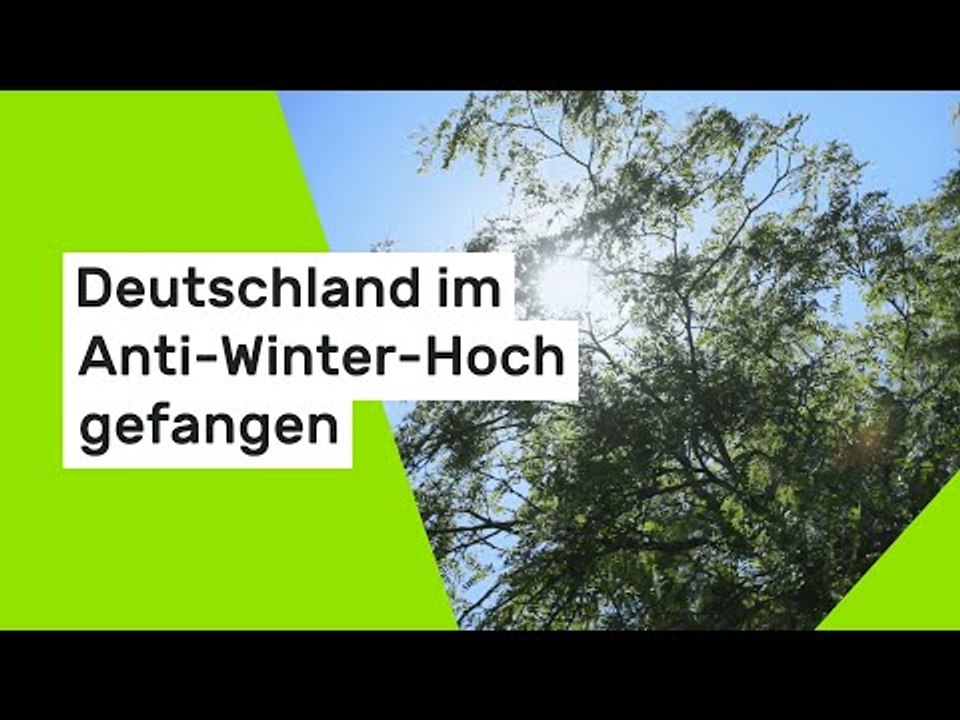 Deutschland im Anti-Winter-Hoch gefangen