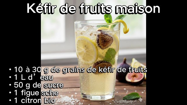 Comment faire une boisson au kéfir de fruits maison ?