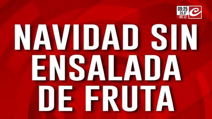 Peligra la presencia de la ensalada de frutas en los festejos navideños