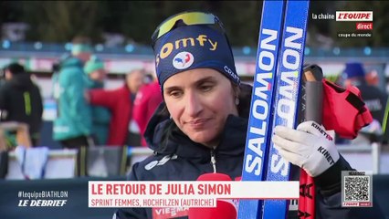 Julia Simon « Il y a du positif, je me sens soulagée aujourd'hui » - Biathlon - Coupe du monde