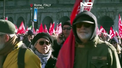 Hundreds join national strike in Rome against Italy's 2026 budget plans