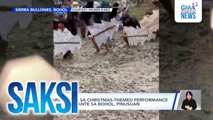 Rehearsal para sa Christmas-themed performance ng mga estudyante sa Bohol, pinusuan | Saksi