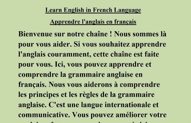 Apprendre l'anglais en français( Sentence , types of sentences, subject, predicate, phrase and clause)