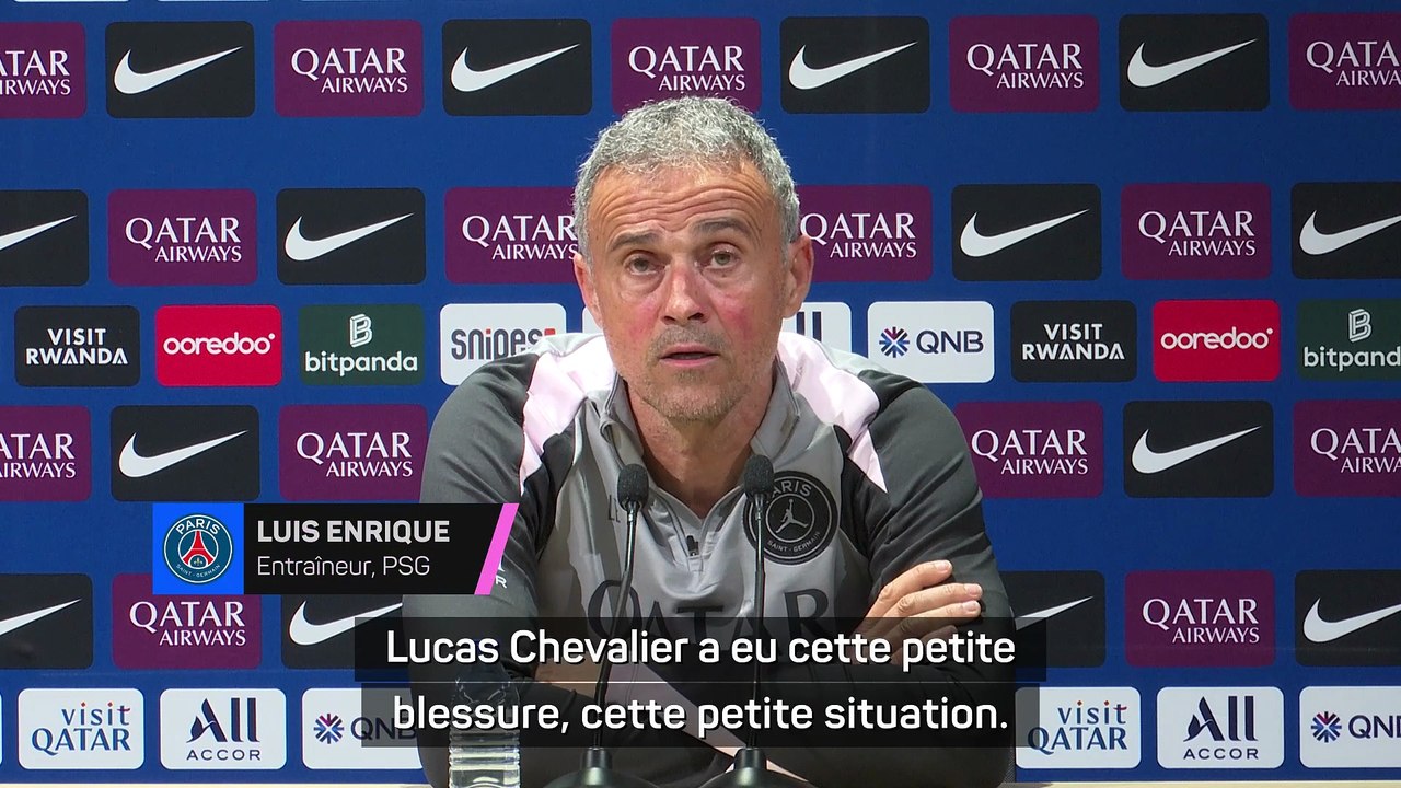 Luis Enrique : "Chevalier est de retour, Safonov a montré son niveau, on va voir demain”