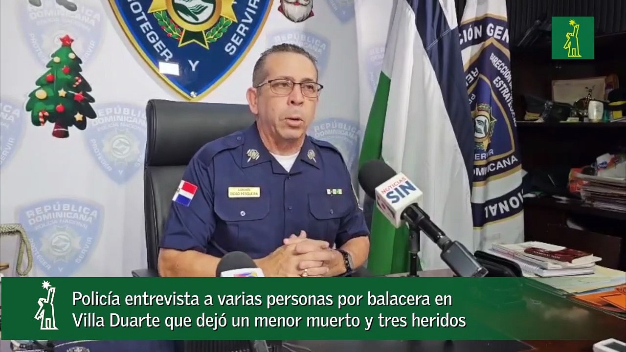 Policía entrevista a varias personas por balacera en Villa Duarte que dejó un menor muerto y tres heridos