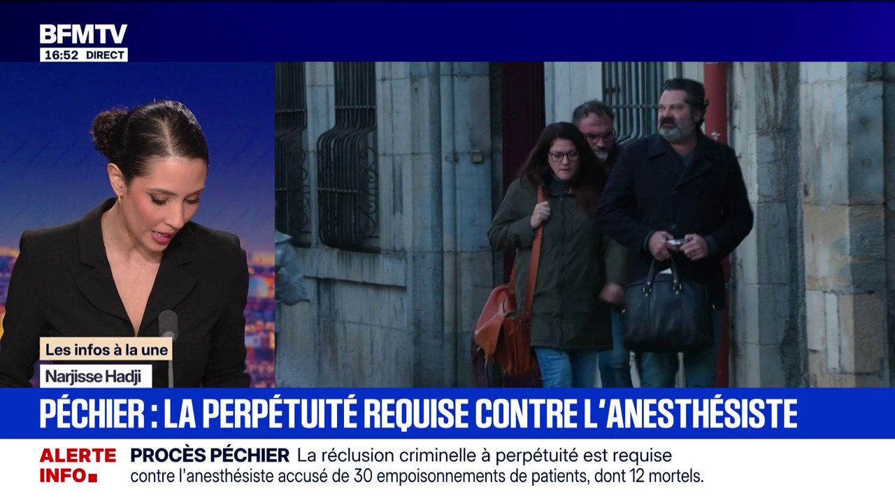 Le parquet requiert la réclusion criminelle à perpétuité contre l'ex-anesthésiste Frédéric Péchier