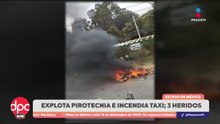 Taxi se incendia en la México–Toluca; investigan causas | DPC con Paola Rojas