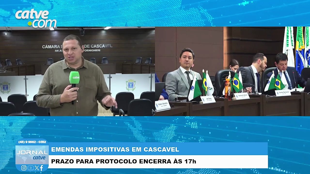 Vereadores de Cascavel devem entregar emendas impositivas até esta sexta-feira (12)