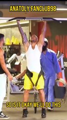 This is light weight 🤓#anatoly #fitness #gym