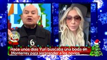 Yuri sorprende a novios regios en su boda