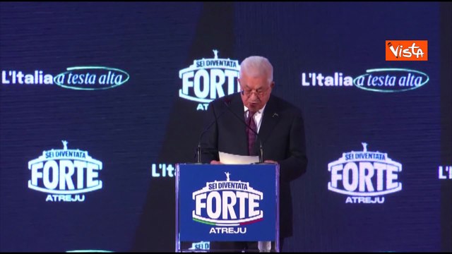 Abu Mazen ad Atreju: Due popoli due Stati unica via per stabilità Medio Oriente