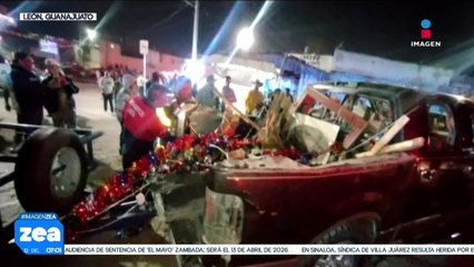 Explota camioneta con pirotecnia para la celebración de la Virgen de Guadalupe